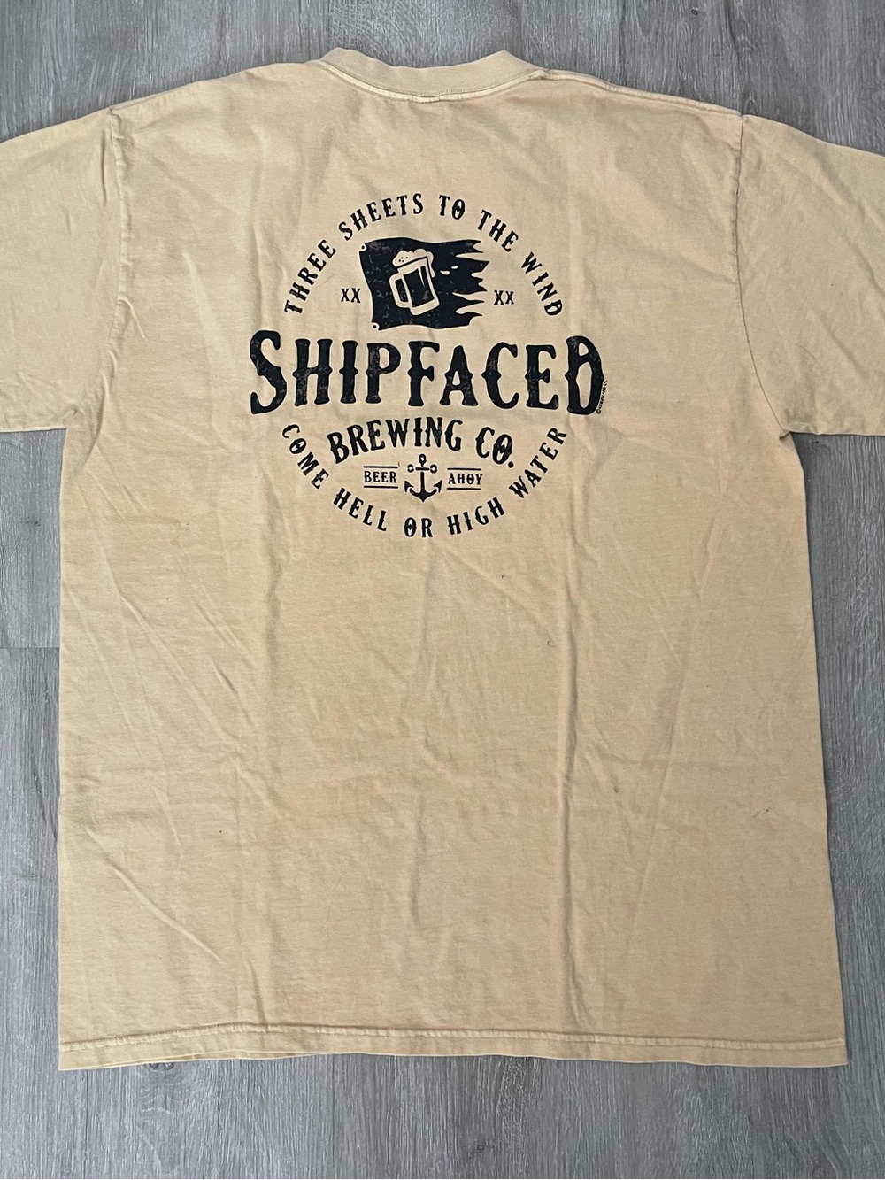 Shipfaced Brewing Co. Short Sleeve Tee - Tan